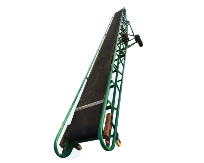 Electric conveyor belt climbing length 15m high 5.5m per second manufactured large inclined courier distribution center warehouse top and bottom factory unloading1 이미지