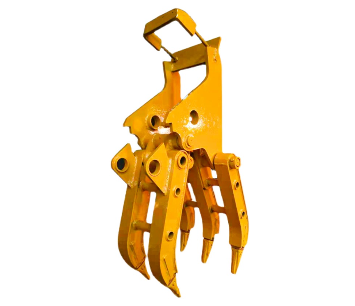 굴삭기 집게 25톤 유압 회전 클램프 2.1m 용발톱 굴착기 코끼리집게 나무 잡는 기계 돌 잡기 유압 후크 강철 공장 25T