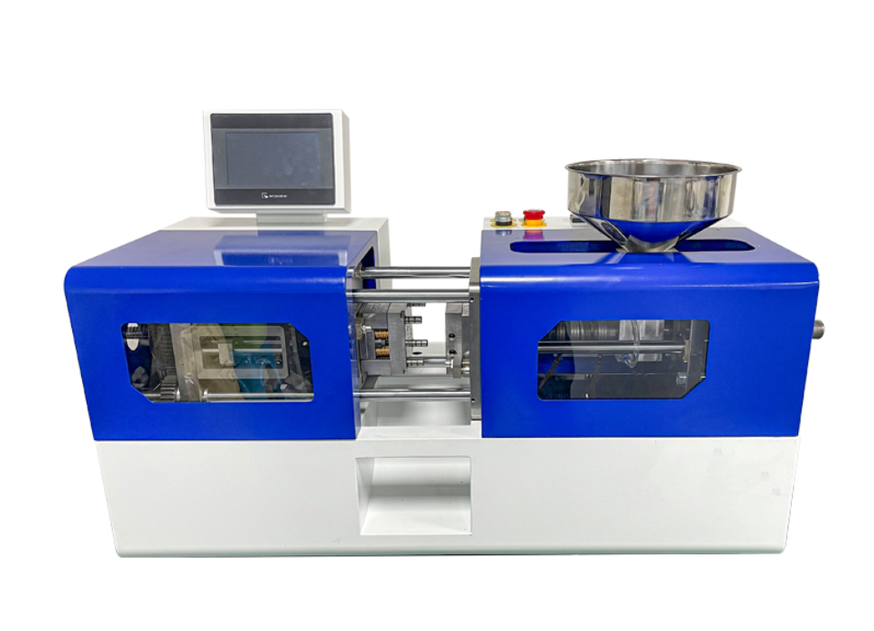 Injection Molding Machine 10 Tone Clamping 1500 W 50MPA Desktop Plastic Laboratory Color Sample Parts Plug Sample Extruder Small 150 mm