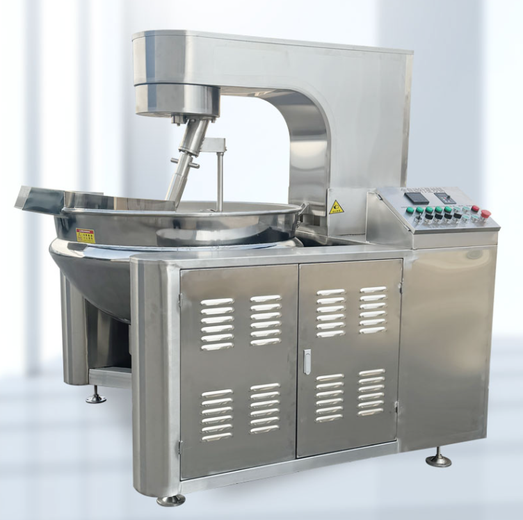 전자동 볶음 기계 500L 초대형 웍 견과류 코팅 가공 땅콩 믹싱 프라이팬 호두 소스 두부 스튜 공장 초콜릿 아몬드 상업용 밥