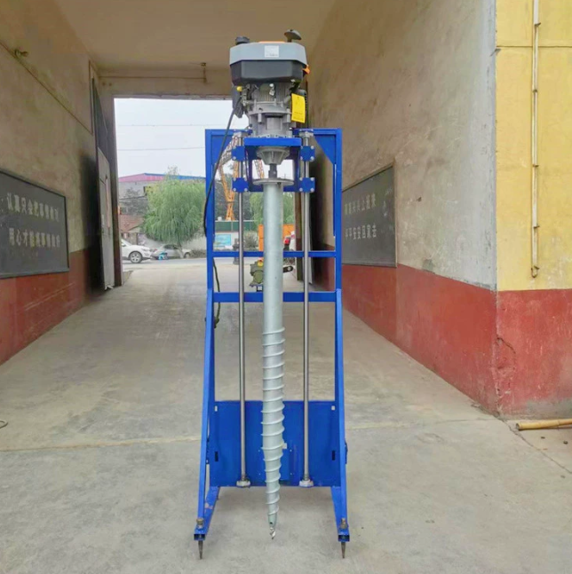 Large Hanging Automatic Power Pipe Strike Rod Seedling Drill Filing Machine Ground Spiral Solar Diesel Electric Support Hole Drilling1 이미지