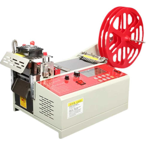 Velcro Cutting Machine 0.5 KW 90 Units/Minute Cutting Automatic Zipper Elastic Nonwoven Band Velcro Cutting Heat Tube Cold/Hot Cutter Tape Cutter Rubber