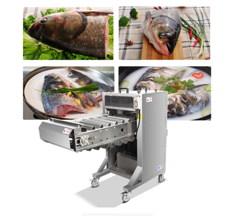 생선대가리 절단기 1.1KW 벨트 커팅기 대용량 손질 머리 토막 슬라이서 회 커터 세꼬시 물고기 어묵공장 냉동 사료 족발 필렛