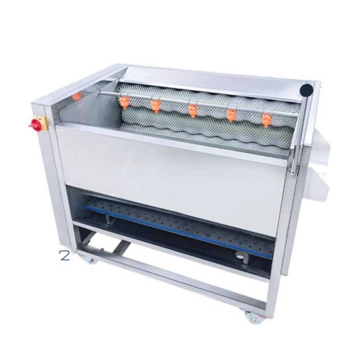 감자 필링 기계 2000kg/h 고구마 껍질 까는 2.8KW 연근 과일 공장 세척기 박피기 토란 생강 벗기기 자동 브러시 채소