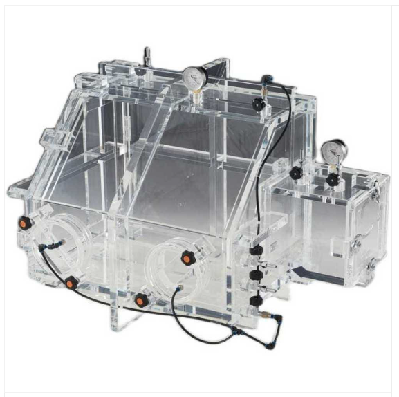 아크릴 진공 챔버 60*60*60cm 실험실 밀봉 음압 건조 오븐 산업용 작업대 투명 상자 공장 밸브 연구실 대학 시험 반도체