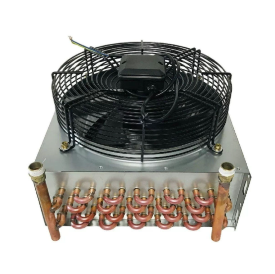 냉방 열교환기 3마력 300mm 대형 물콘 콘덴서 방열기 증발기 동관 220V 냉동고 냉장고 응축기 라디에이터 에어컨 공랭식