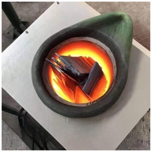 소형 용광로 150kg 90KW 도가니 용해로 금속 구리 알루미늄 주석 공예 전기 대형 금 은 동 공업용 제련 주조 주석 고온