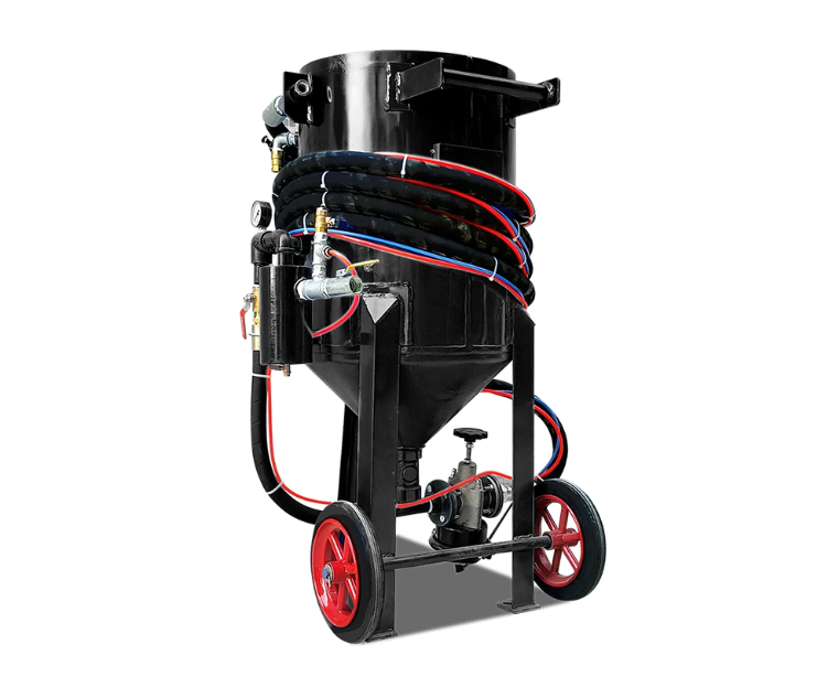 샌드 블라스팅 머신 37KW 920mm 모래 녹제거기 고압 워터 연마기 이동식 고압수 분사 장비 자동차 조선소 실외작업 공장