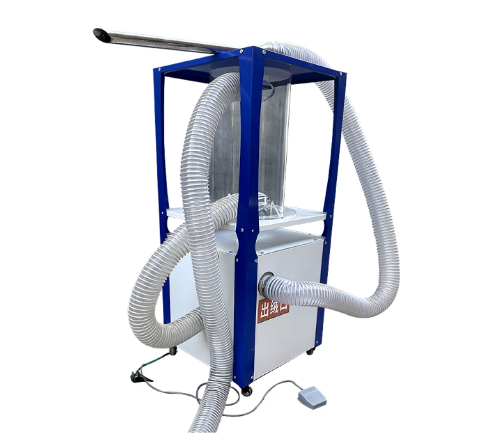 구스다운 충진기 1100W 재킷 의류 상의 점퍼 정량 주입기 오리털 이불 솜 소형 충전 기계 가정용 공장 패딩 거위털 베개 옷