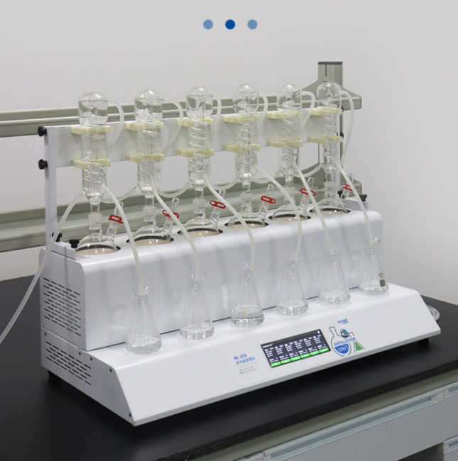 Ammonia nitrogen distiller 3L 2400W lab equipment volatile phenol cyanide study chemical analysis 샘플
