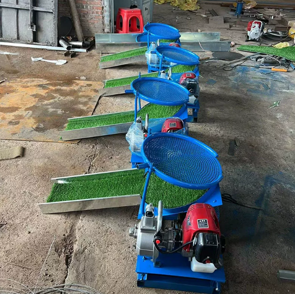Gold Mining Machine 45cm Metal Sieve Vibrating Gold Separator Portable Separator Cleaning Sand Miner
