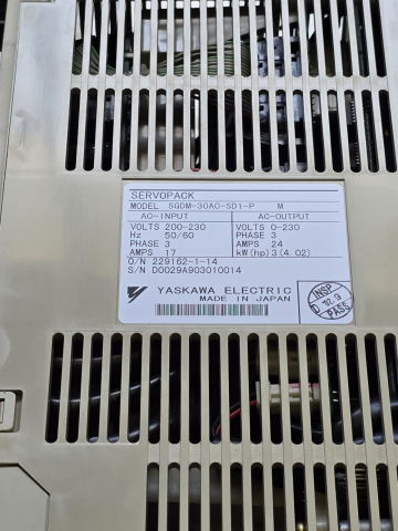 YASKAWA 3Kw 서보 모터 드라이버 세트 (SGDM-30AC / SGMGH-30ACB61) 제품 이미지