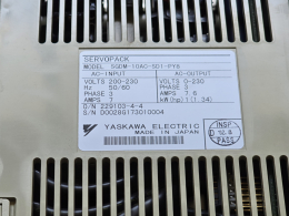 YASKAWA 1Kw 서보 모터 드라이버 세트 (SGDM-10AC / SGMGH-09ACB61) 제품 이미지 5