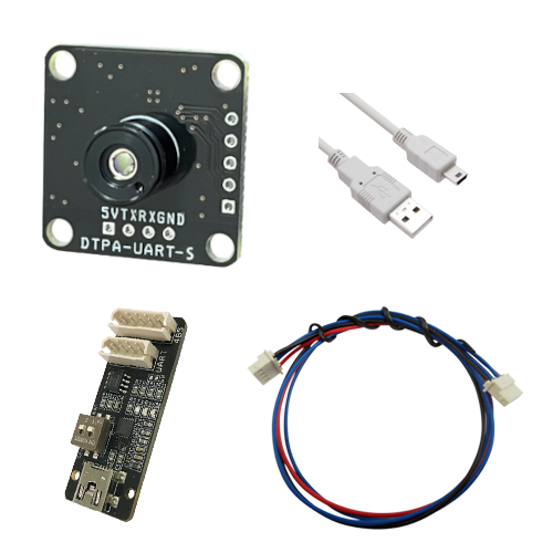 8X8 Pixel Non-Contact Infrared Temperature Sensor IR Module UART DTPA-UART-0808S-TestBoard1 이미지