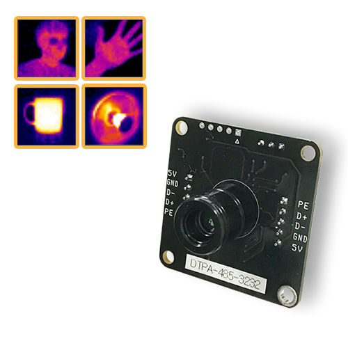 32X32픽셀 비접촉 적외선 온도 센서 IR 모듈 485통신 DTPA-485-3232