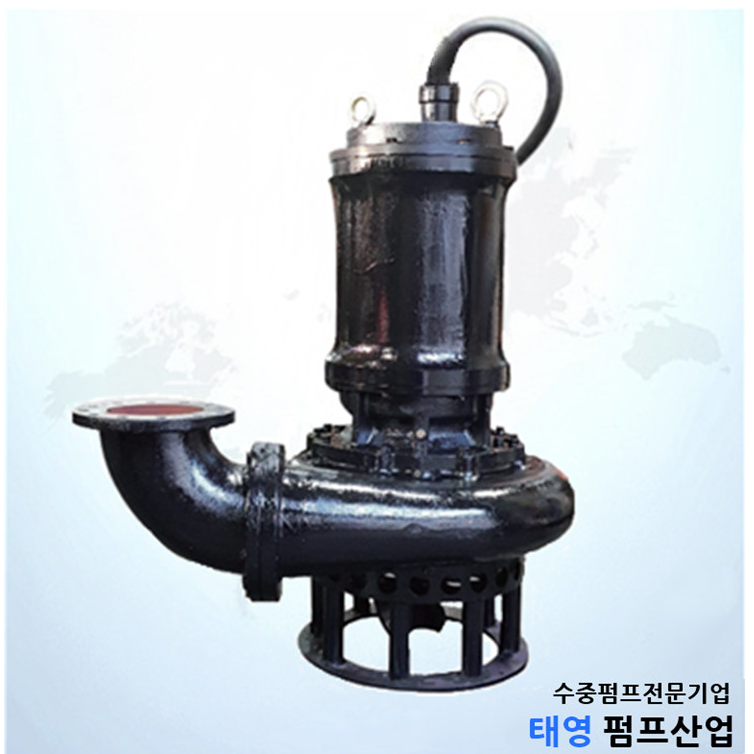 수중샌드펌프 20마력 4인치 양정20m 4P 삼상380V 모래 자갈 이송
