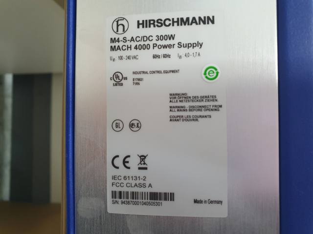 HIRSCHMANN 기가빗 산업용 네트워크 백본 스위치 MACH4002-48+4GL3P 2SET 제품 이미지