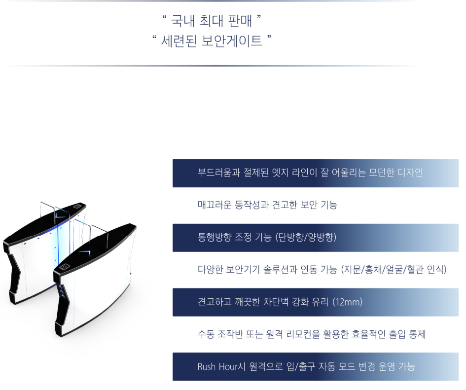 메트로게이트 S500 디지털 보안게이트 판매 제품 이미지 2