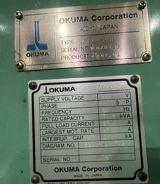 오쿠마 OKUMA 산업용 CNC 공작기계 자동화설비