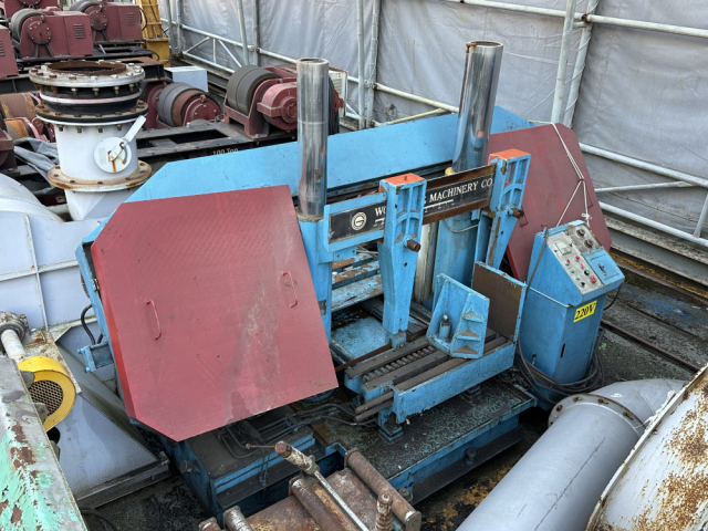 중고 밴드쏘 원공사 WBS 8070S 금속 절단기 Band Saw