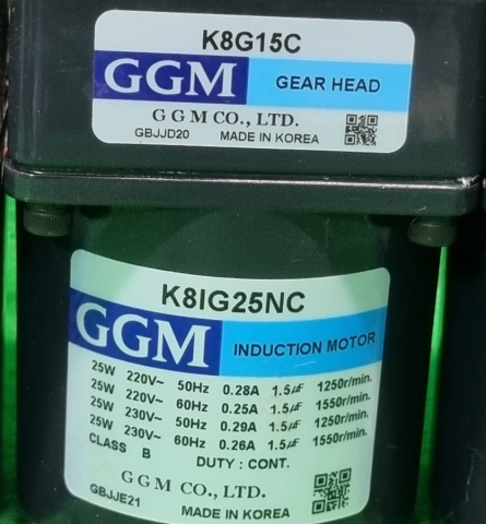 GGM K8IG25NC K8G15C 모터 단상 220V 25W 중고 제품 이미지
