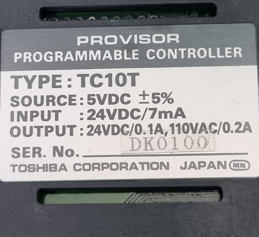 TOSHIBA TC10T PROVISOR 프로그래머블 콘트롤러 | [중고] TOSHIBA, 자동화 · 로봇 · 계측 · 시험 ...