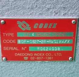 CF4 INDEX DRIVE 4분할 인텍스 4등분 80F-0827-2R-RWS1VW/X | [중고] DSEDONG INDEX ...