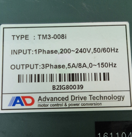Buja Industry - [Used] TM3-008i Advance Single Phase 200-240V
