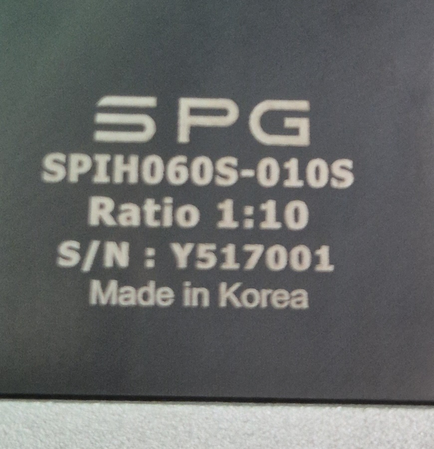 SPIH060S-010S SPG 감속모타 10:1 | [중고] 자동화 · 로봇 · 계측 · 시험 - 동력전달 - 감속기 ...