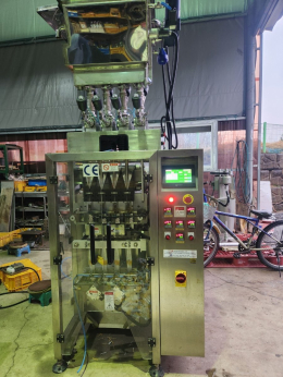 4열 액상스틱포장기,220V 단상, 스틱 길이 140, 폭 40