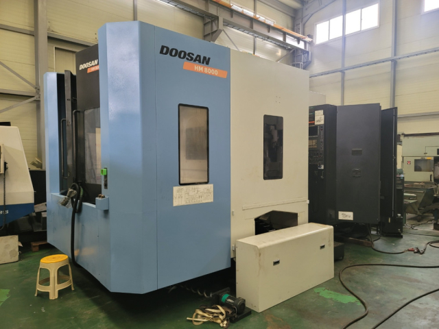 두산 주축관통 수평머시닝센터 HM8000 중고머시닝센타