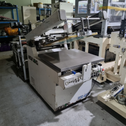 실크 인쇄기 조개타입 600x800mm 스크린 인쇄 장비 원단 직물 등