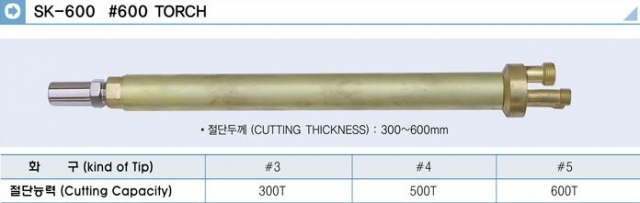 600 torch, 600T torch, gas cutting torch, manual torch, 600 grit, cutting 600 grit, explosive hole, cutting grit, gas cutting grit, large size1 이미지