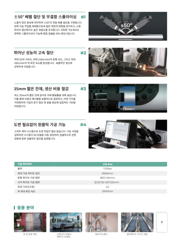 3D베벨 고속파이프 레이저 절단기 제품 이미지
