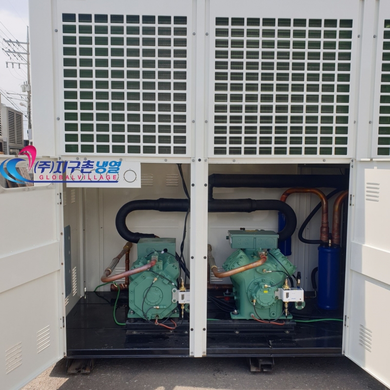 중고칠러냉각기 45HP(45마력) 45RT 브라인칠러 영하20도냉각칠러 일체형칠러 공냉식칠러 (주)지구촌냉열 | [중고] 중앙 ...
