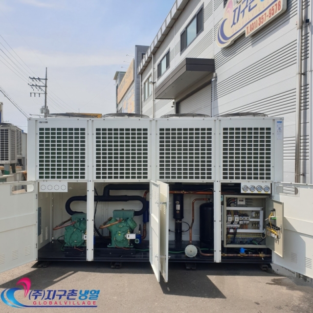 중고칠러냉각기 45HP(45마력) 45RT 브라인칠러 영하20도냉각칠러 일체형칠러 공냉식칠러 (주)지구촌냉열 | [중고] 중앙 ...