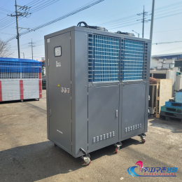 중고오일칠러냉각기 15마력 오일펌프내장 15HP/15RT 오일칠러냉각기 오일냉각기 (주)지구촌냉열 칠러임대 칠러렌탈 칠러매입