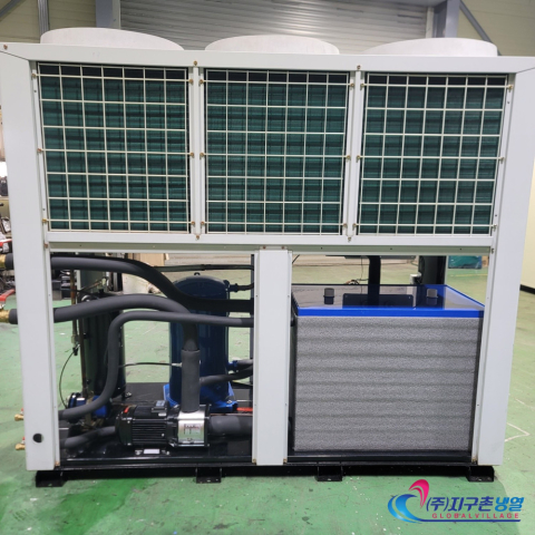 중고칠러냉각기 20마력 일체형칠러냉각기 20HP/20RT 공냉식칠러냉각기 중고제작칠러냉각기 (주)지구촌냉열 칠러임대 칠러렌탈 제품 이미지