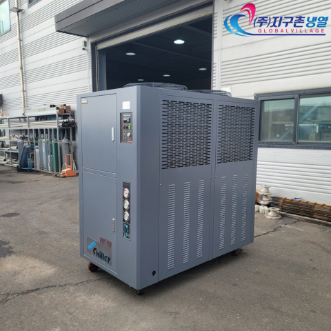 중고칠러냉각기 15마력 일체형칠러냉각기 15HP/15RT 공냉식칠러냉각기 (주)지구촌냉열 칠러냉각기임대렌탈 칠러매입 제품 이미지