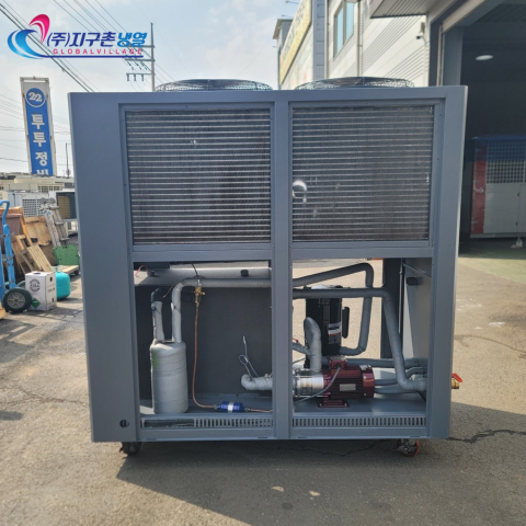중고칠러냉각기 15마력 일체형칠러냉각기 15HP/15RT 공냉식칠러냉각기 (주)지구촌냉열 칠러냉각기임대렌탈 칠러매입 제품 이미지