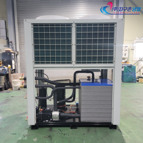 중고칠러냉각기 15마력 일체형칠러냉각기 15HP/15RT 공냉식칠러냉각기 중고제작칠러냉각기 (주)지구촌냉열 칠러임대 칠러렌탈 제품 이미지