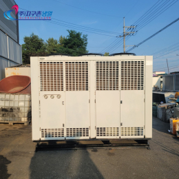 중고칠러냉각기 60마력 스크류냉동기 일체형칠러냉각기 60RT/60HP 공냉식칠러냉각기 (주)지구촌냉열 칠러임대 칠러렌탈 칠러매