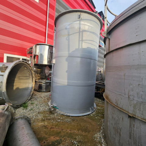 중고 10000L FRP NaOH 저장탱크 TK-102 액면계 사다리 포함 제품 대표 이미지