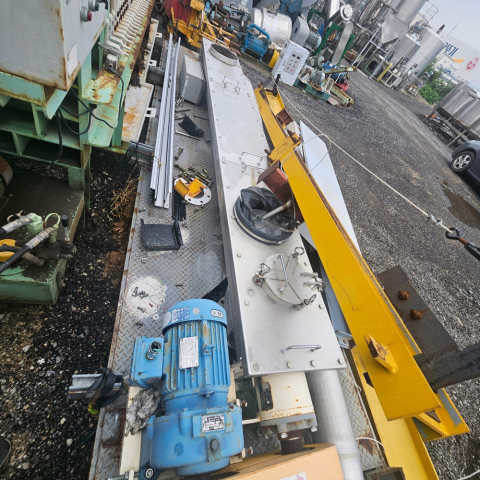 중고 직경 300mm 길이 3500mm 덮개 분리형 수평 스크류 컨베이어 대표 이미지