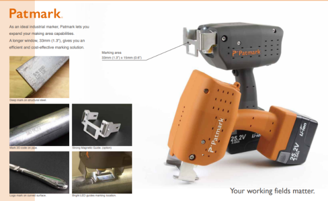 휴대용 마킹기, 포터블 타각기, 각인기