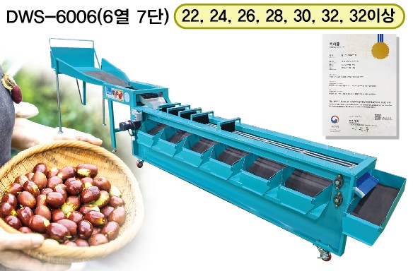 복조대추선별기 6열 7단 / 농산물선별기