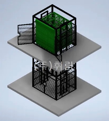유압식 화물승강기 화물용 리프트 엘리베이터 설치형 제품 이미지
