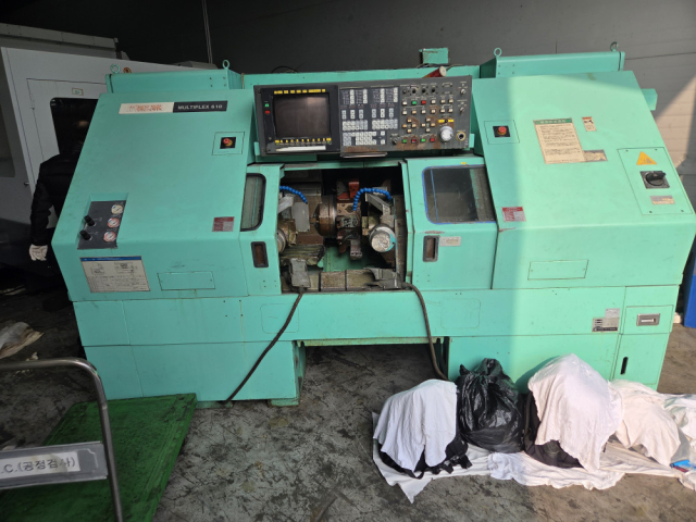 마작 MAZAK 투 스핀들 선반 MULTIPLEX 610