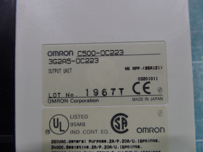 OMRON OUTPUT UNIT C500-OC223 / 3G2A5-OC223 | [중고] OMRON, 자동화 · 로봇 · 계측 ...