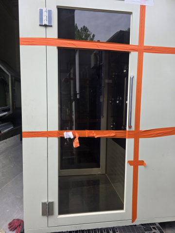 Used Air Shower Booth 국산 매우양호한상태 중고 소형 에어샤워부스 클린룸 출입 관리 장비 제품 이미지